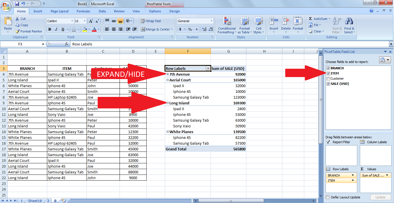 what is a pivot table